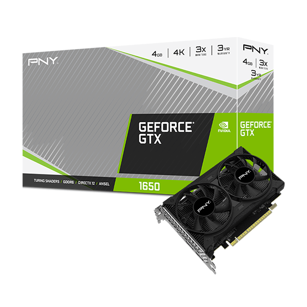 Card Đồ Họa PNY GeForce GTX 1650 4GB GDDR6 Dual Fan (VCG16504D6DFPPB)