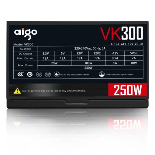Nguồn Máy Tính Aigo VK300 - 250W (Màu Đen)