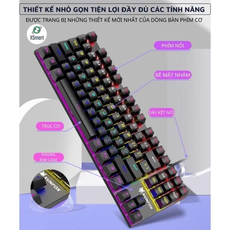 Top 7 bàn phím cơ không dây giá rẻ , tốt nhất , dưới 1 triệu !