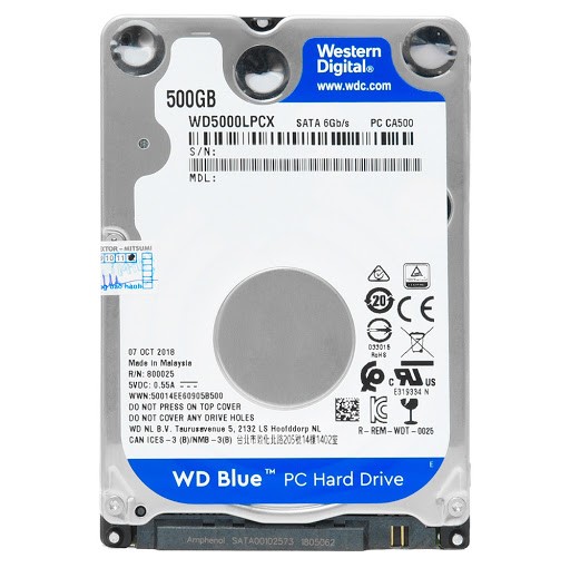 Ổ cứng HDD 500GB WD Blue WD5000LPCX