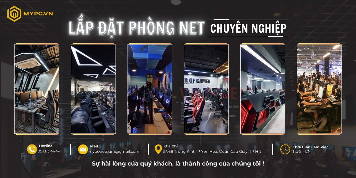 Lắp Đặt Phòng Net 20 Máy Mô Hình Mới - Giá Tốt Nhất