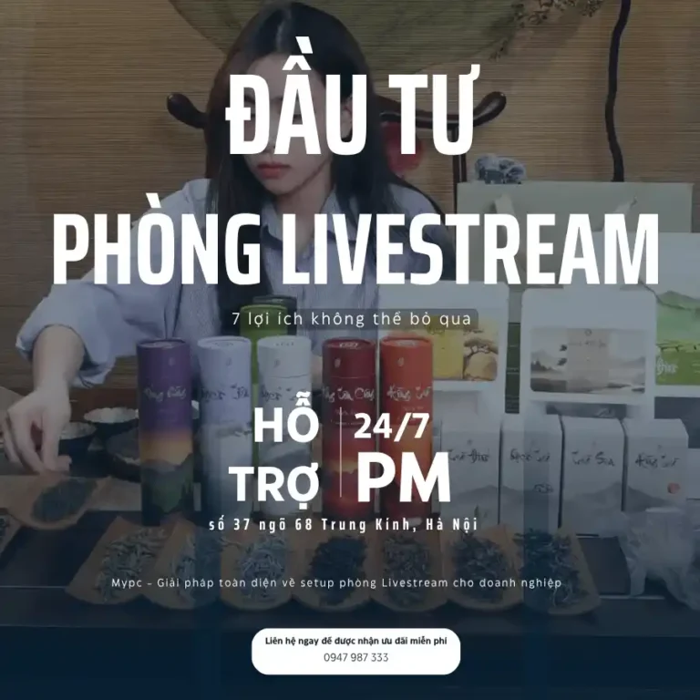 7 Lợi ích khi doanh nghiệp đầu tư phòng livestream riêng: Hướng đi chiến lược để tăng trưởng bền vững