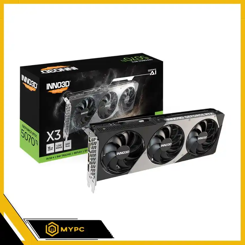 INNO3D GeForce RTX 5070 Ti X3 16GB GDDR7 trong bộ PC MyPC