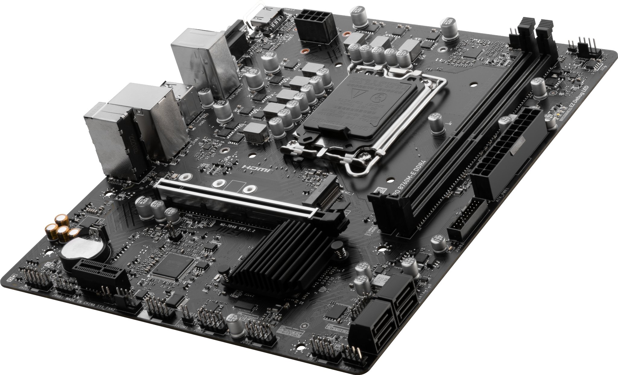 Cổng kết nối và khe mở rộng trên Mainboard MSI PRO B760M-E DDR4