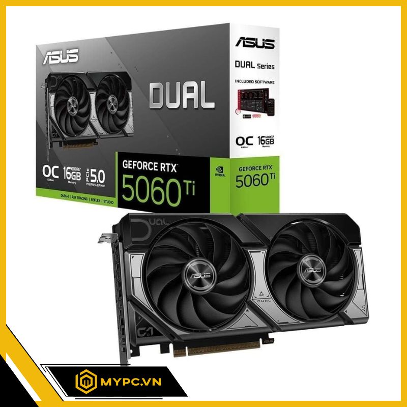 Card đồ họa RTX 5060 Ti 16GB trong bộ PC Gaming MyPC