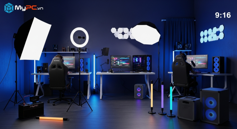 Các Loại Đèn Livestream Phổ Biến Cho Studio Mini Mới Nhất 2025
