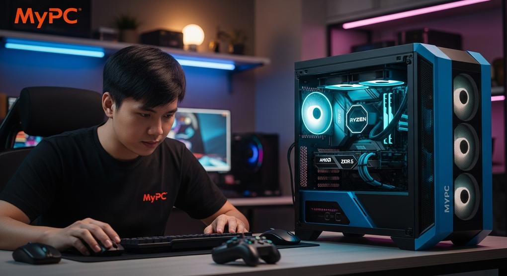 game thủ build setup AMD Zen 5 giá tối ưu Hà Nội