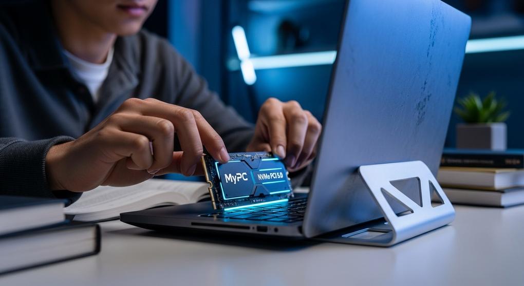 sinh viên upgrade SSD NVMe PCI 5.0 tăng tốc laptop cũ