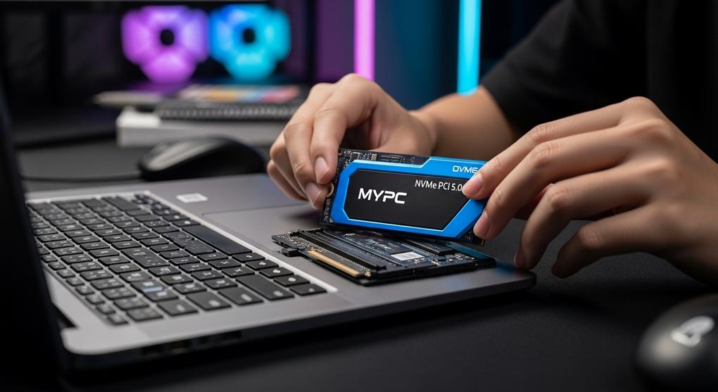 sinh viên upgrade SSD NVMe PCI 5.0 tăng tốc laptop cũ