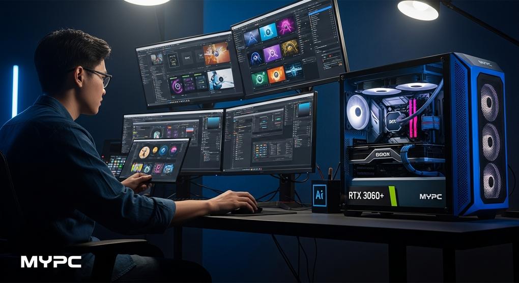 dân đồ hoạ Adobe Creative Suite cần PC cấu hình nào Hà Nội