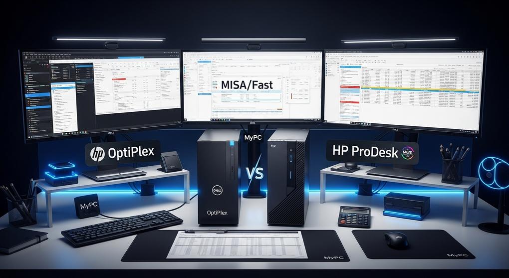 so sánh PC văn phòng Dell và HP cho dân kế toán