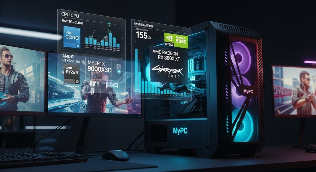 so sánh hiệu năng cpu gpu mới nhất cho pc gaming 2025