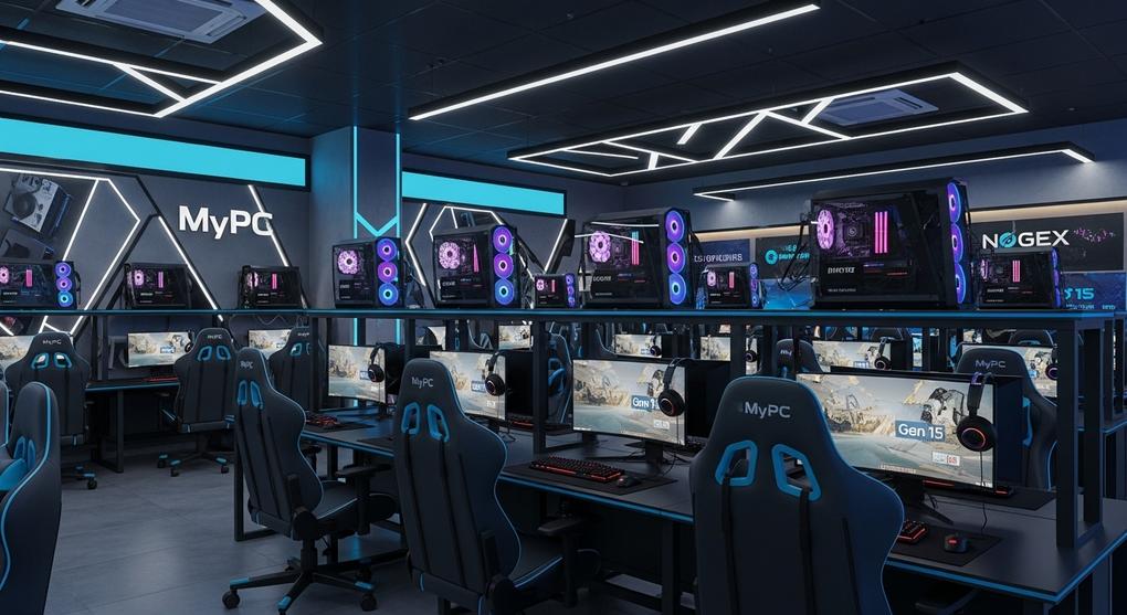 thiết kế cyber game hiện đại với linh kiện pc gaming 2025