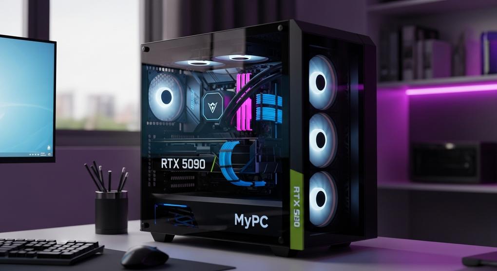 PC gaming tầm trung cho sinh viên Hà Nội chơi game RTX 5090