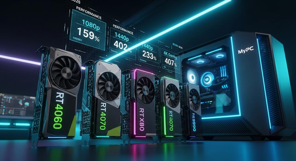 So sánh card đồ họa NVIDIA RTX 40 series cho game thủ 2025