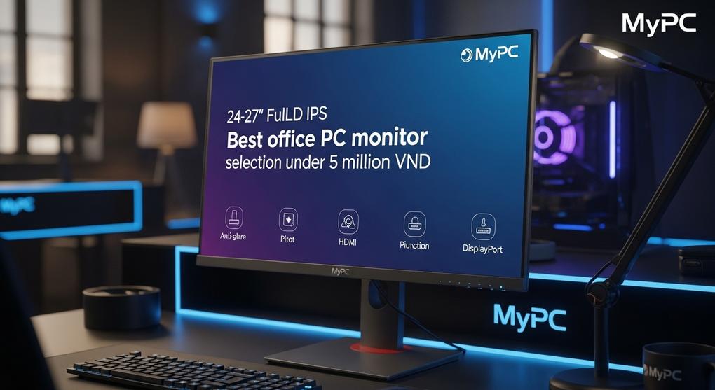 hướng dẫn chọn màn hình PC office dưới 5 triệu tốt nhất