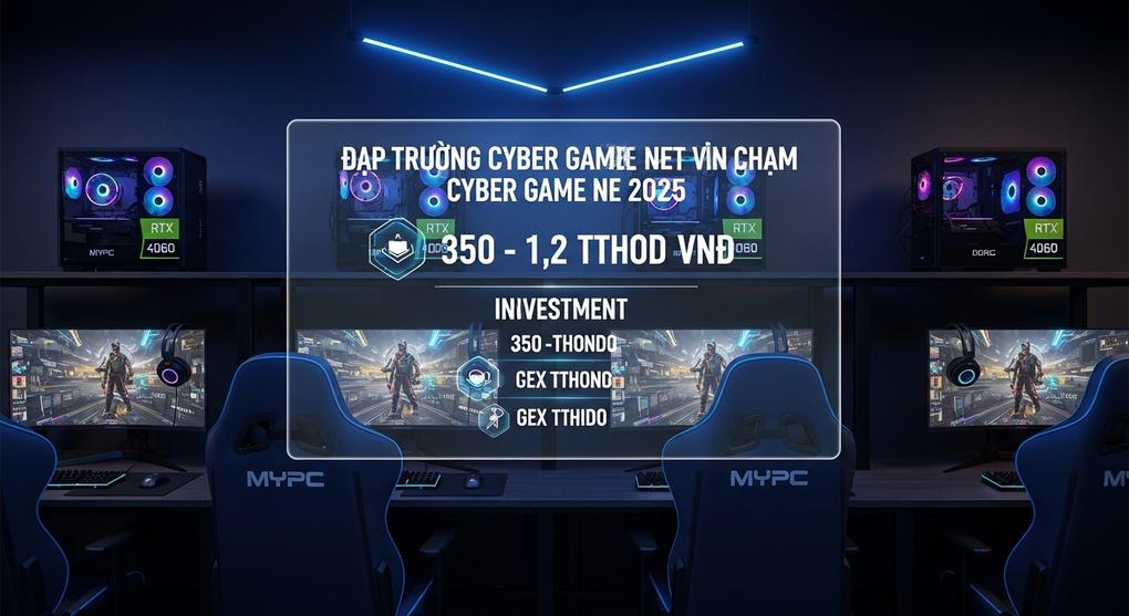 chi phí mở phòng net cyber game 2025 bao nhiêu tiền