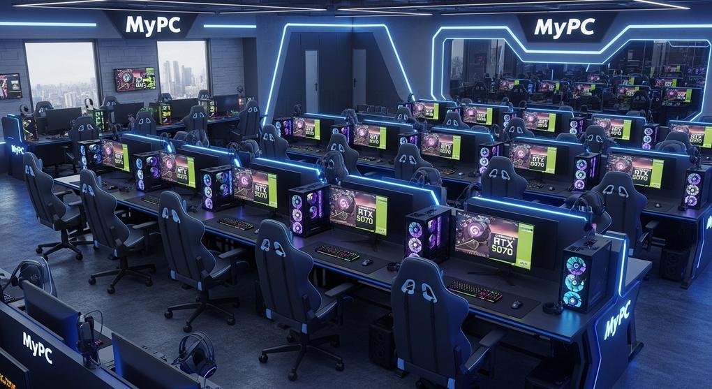 Chi phí mở phòng net 20 máy cấu hình RTX 5070 mới nhất 2025