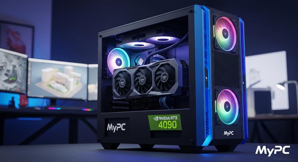Workstation cho kiến trúc sư dùng Core i9 và RTX 4090 Hà Nội