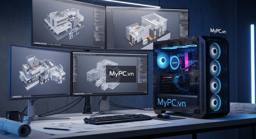 Workstation cho kiến trúc sư dùng Ryzen Threadripper 9000