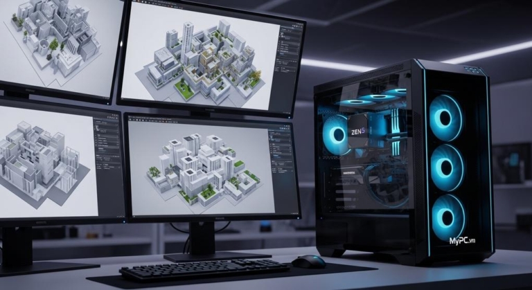 Workstation Cho Kiến Trúc Sư Dùng Ryzen Threadripper 9000: Top 2025