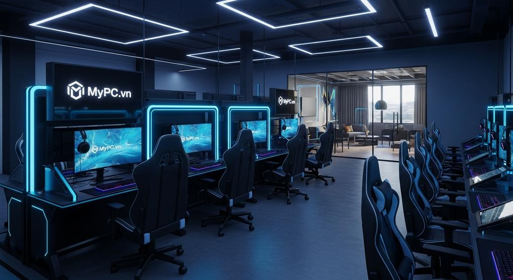 Khám Phá Phòng Net Cyber Game Thiết Kế Hiện Đại 2025 Siêu Đẳng Cấp
