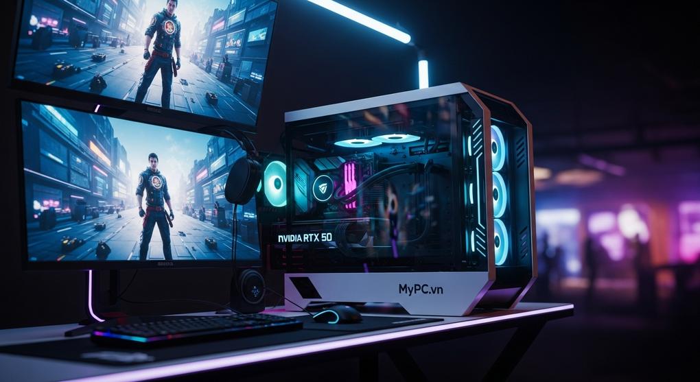 Cấu hình cyber game cao cấp RTX 50 series mới nhất