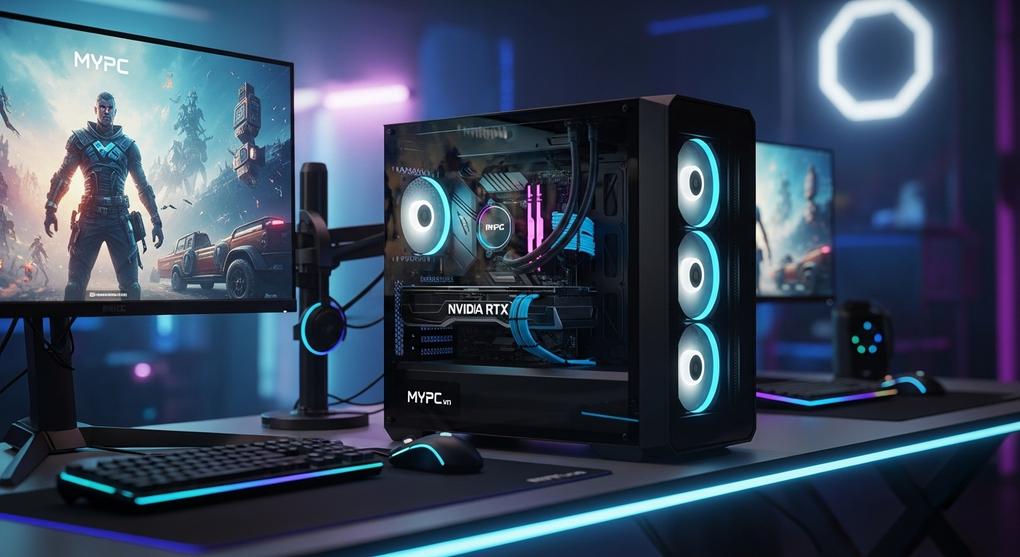 Cấu hình cyber game cao cấp RTX 50 series mới nhất