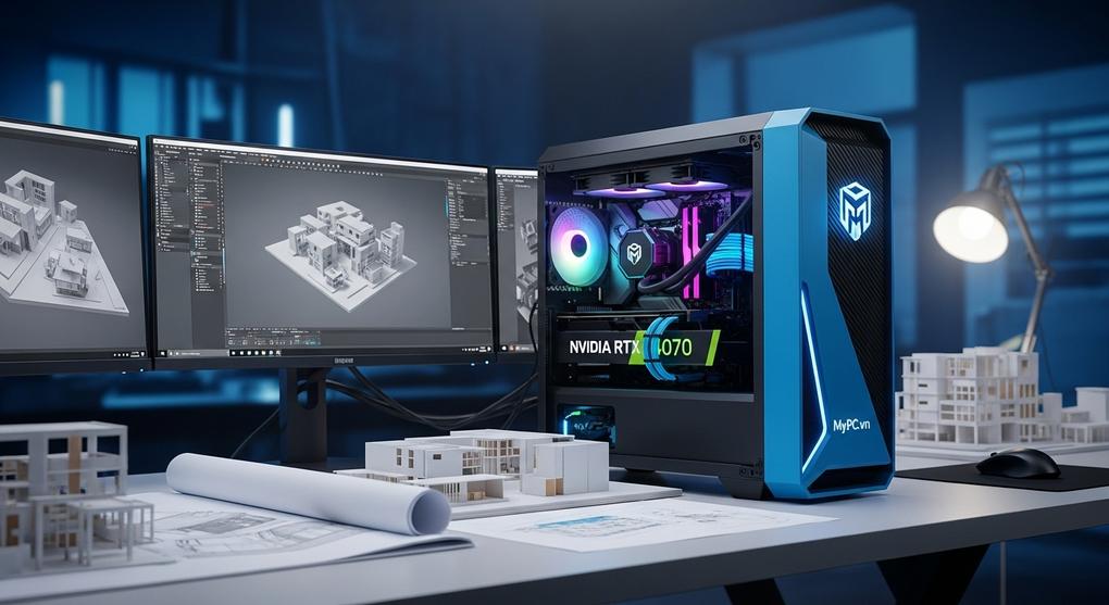 Build PC đồ họa 3D cho sinh viên kiến trúc 2025