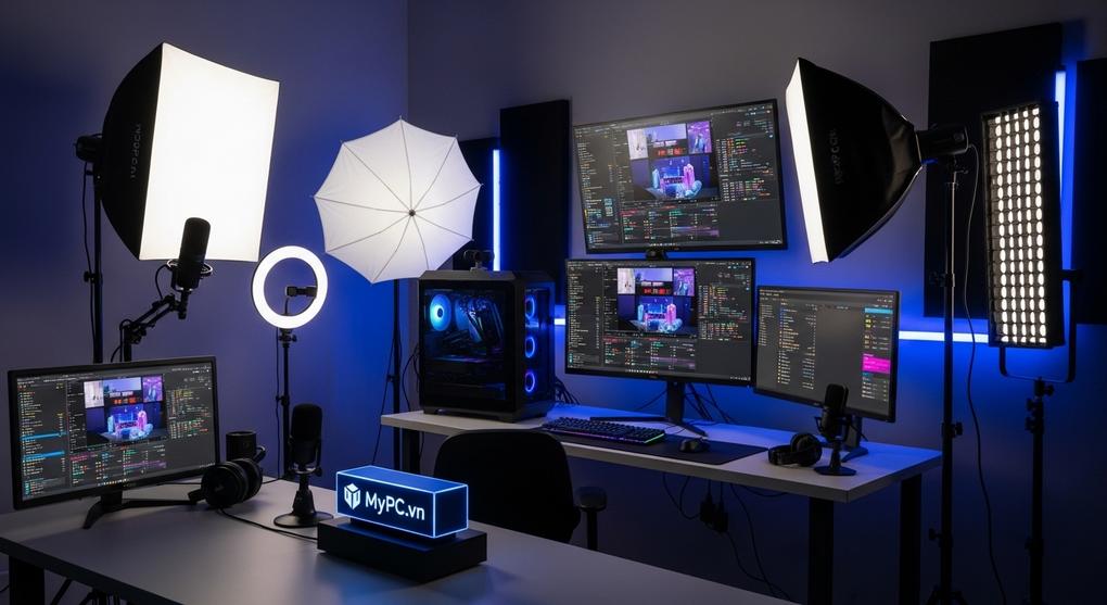 Setup livestream studio đa nền tảng TikTok Facebook Shopee