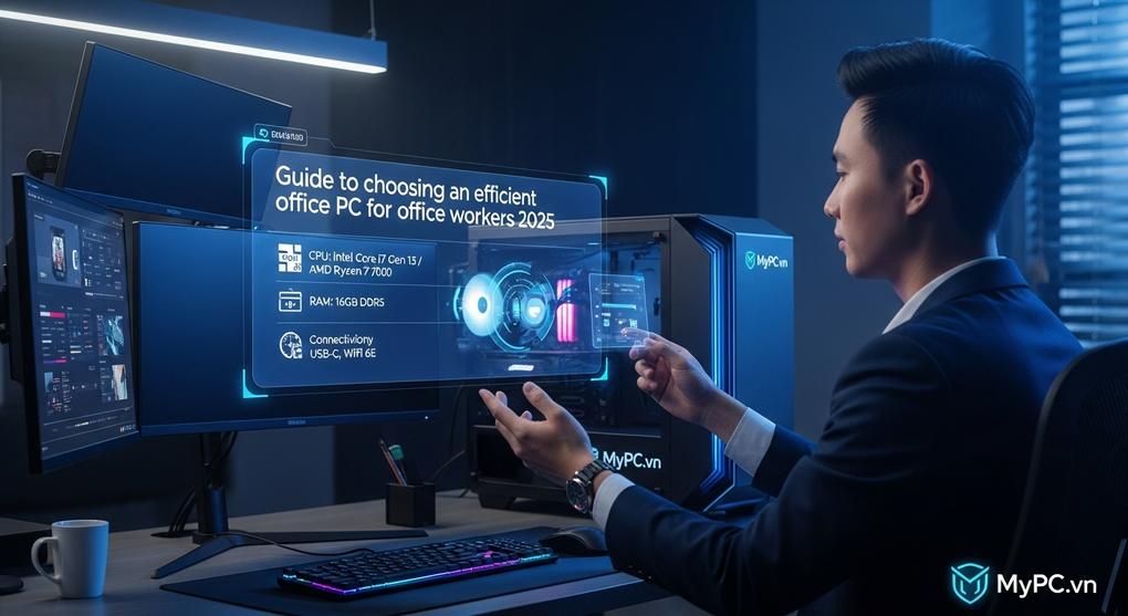 Hướng dẫn chọn máy tính làm việc hiệu quả cho dân văn phòng 2025
