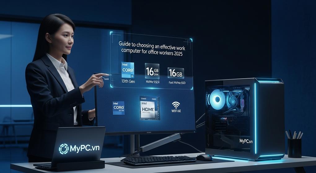 Hướng dẫn chọn máy tính làm việc hiệu quả cho dân văn phòng 2025