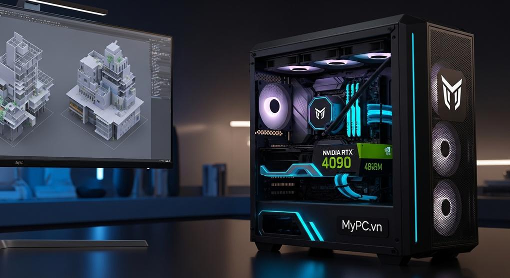 Workstation cho kiến trúc sư render 3D nhanh nhất 2025