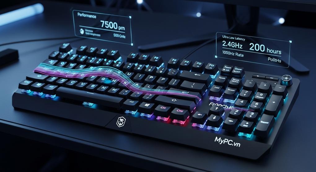Đánh giá bàn phím cơ gaming không dây tốt nhất 2025