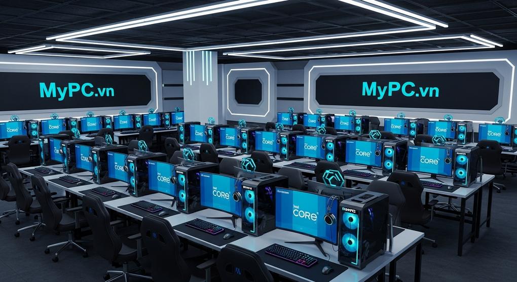 Setup phòng net 20 máy cấu hình Intel Core Ultra mới nhất