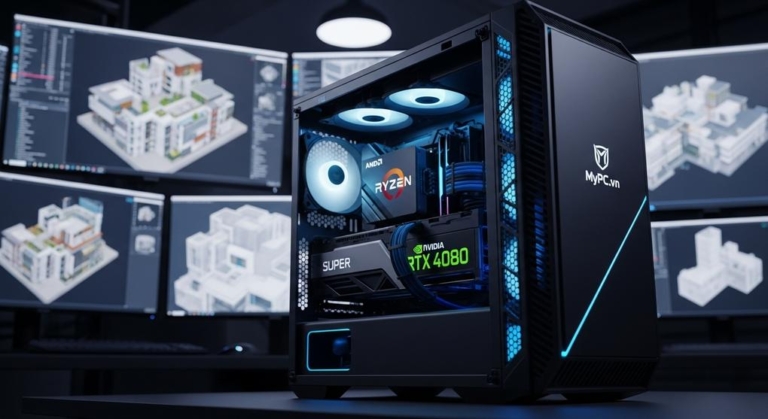 Cấu Hình Máy Tính Đồ Họa Kiến Trúc AMD Ryzen 9 Render 3D Mạnh Mẽ Nhất 2025