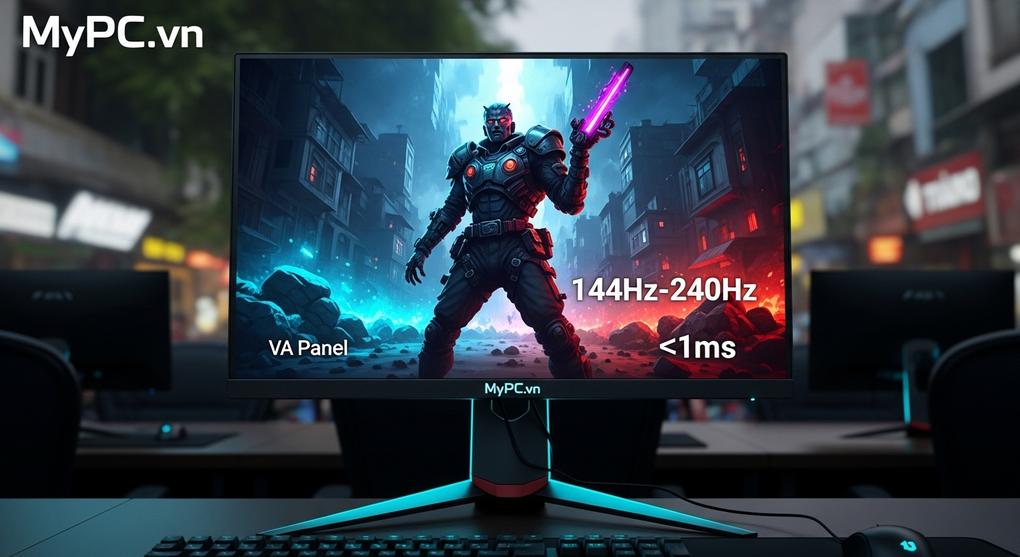 Đánh giá màn hình gaming tần số quét cao cho phòng net tại Hà Nội