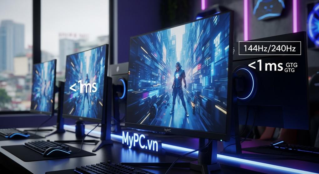 Đánh giá màn hình gaming tần số quét cao cho phòng net tại Hà Nội