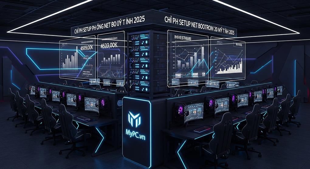 Chi phí setup phòng net bootrom 20 máy tính 2025