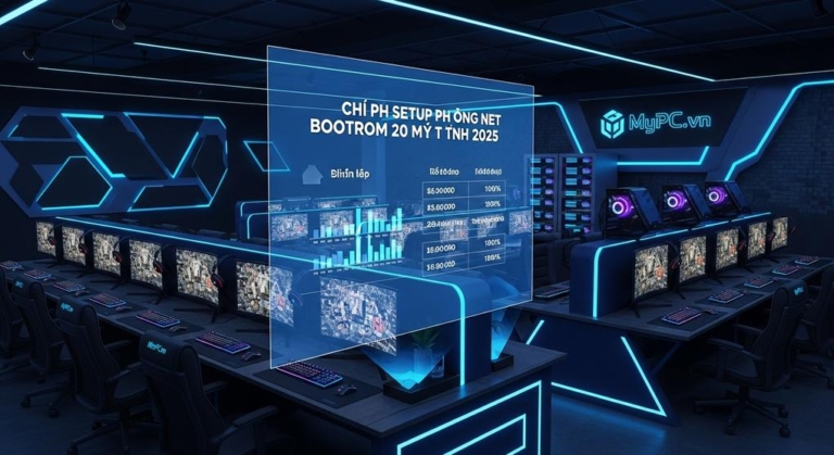Chi Phí Setup Phòng Net Bootrom 20 Máy Tính 2025 – Tiết Kiệm Tối Đa