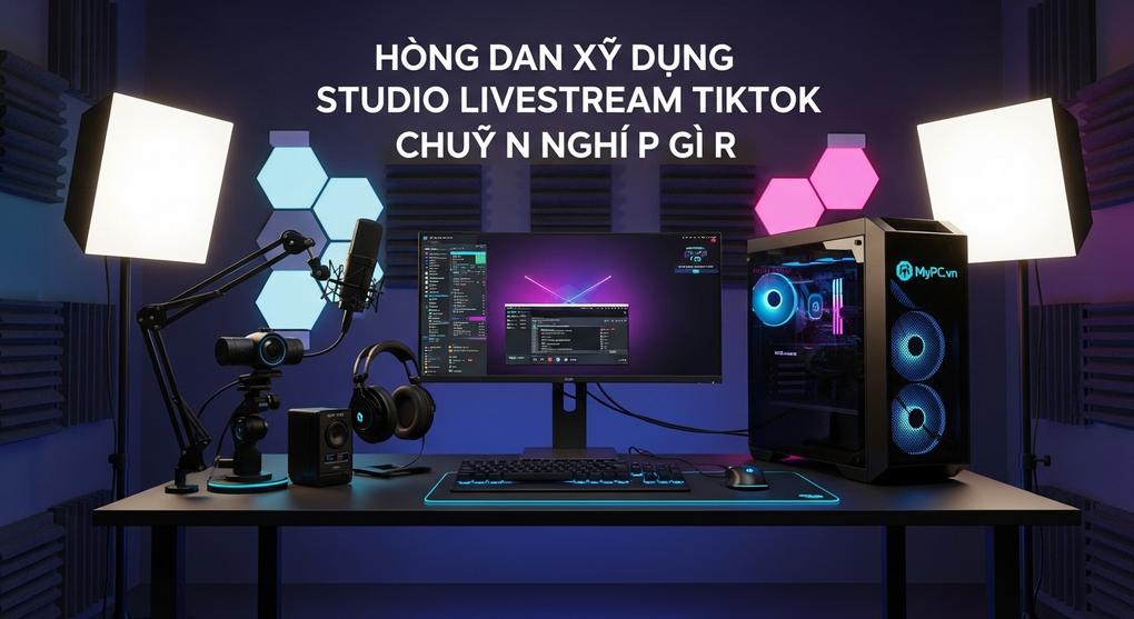 Hướng dẫn xây dựng studio livestream TikTok chuyên nghiệp giá rẻ