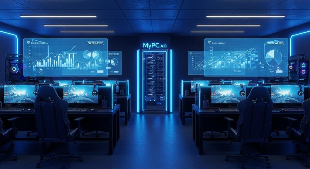 Chi phí setup phòng net bootrom 30 máy tính hiện đại 2025
