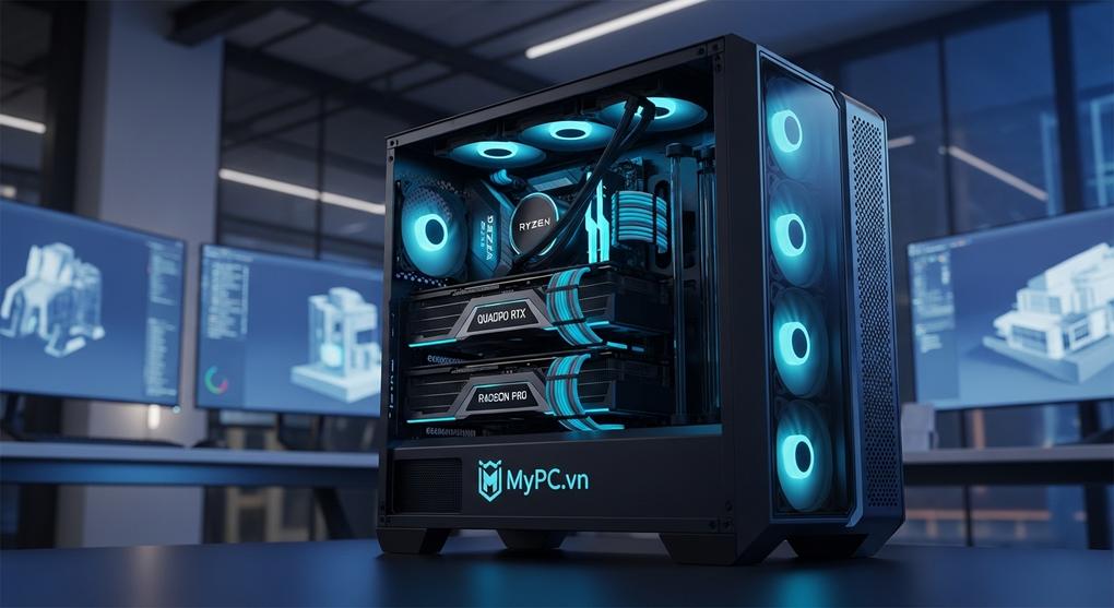 workstation đồ họa kiến trúc AMD Ryzen Threadripper