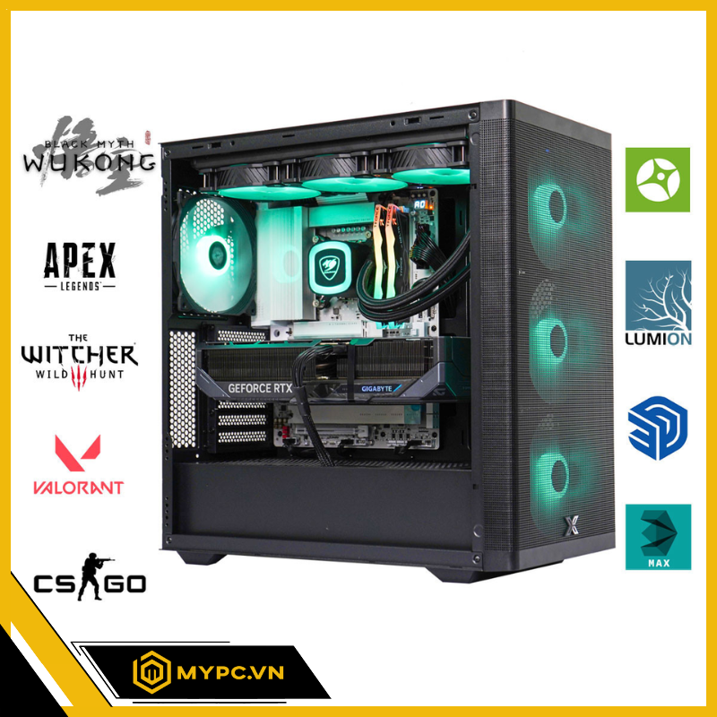 PC Gaming Core i9-14900K RTX 5070 12GB build tại MyPC