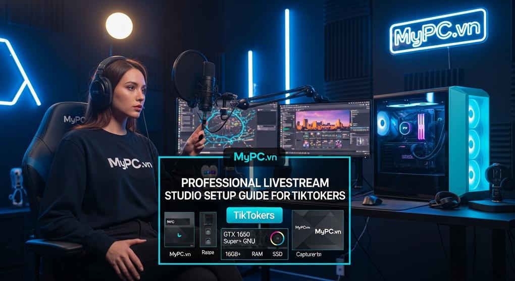 Hướng dẫn setup livestream studio chuyên nghiệp cho TikToker