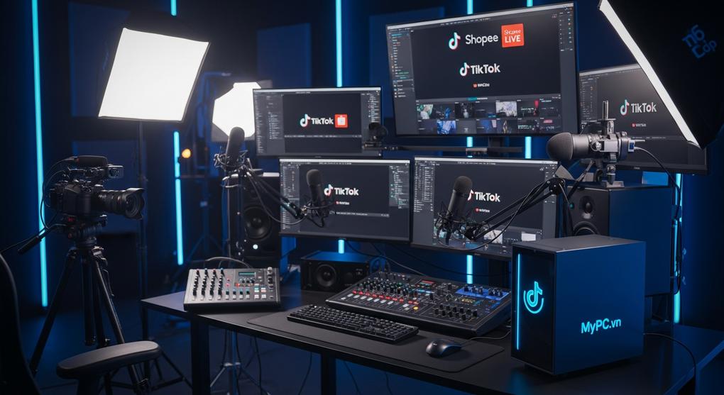 thiết bị livestream studio đa nền tảng TikTok Shopee