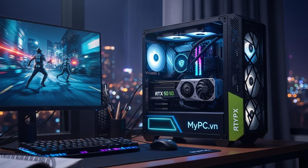 PC gaming cấu hình RTX 50 series cho sinh viên Hà Nội