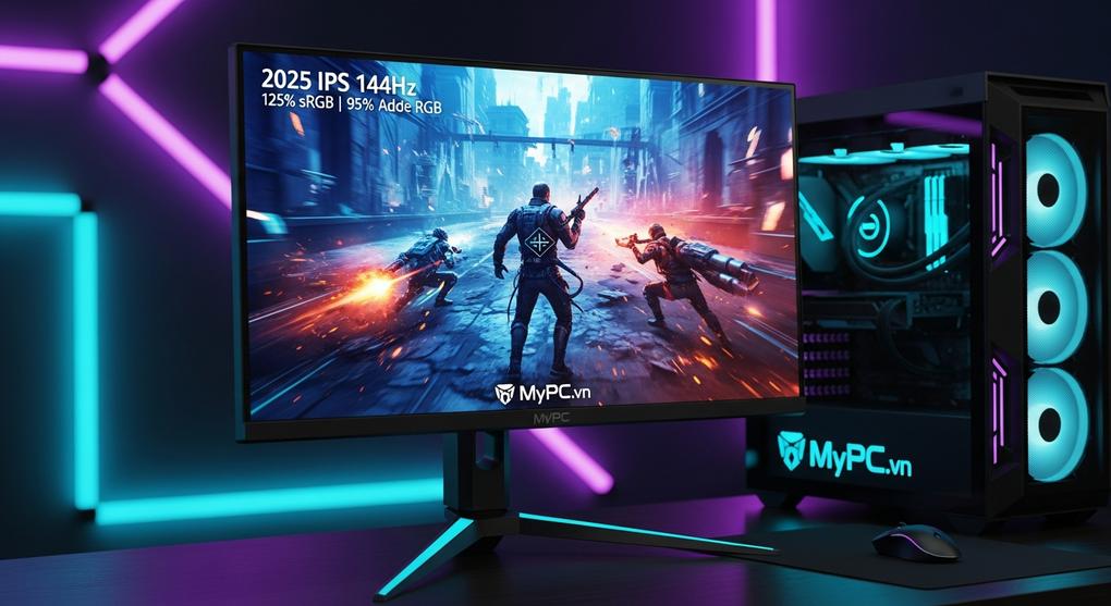 Đánh giá màn hình gaming IPS 144Hz mới nhất 2025 cho game thủ