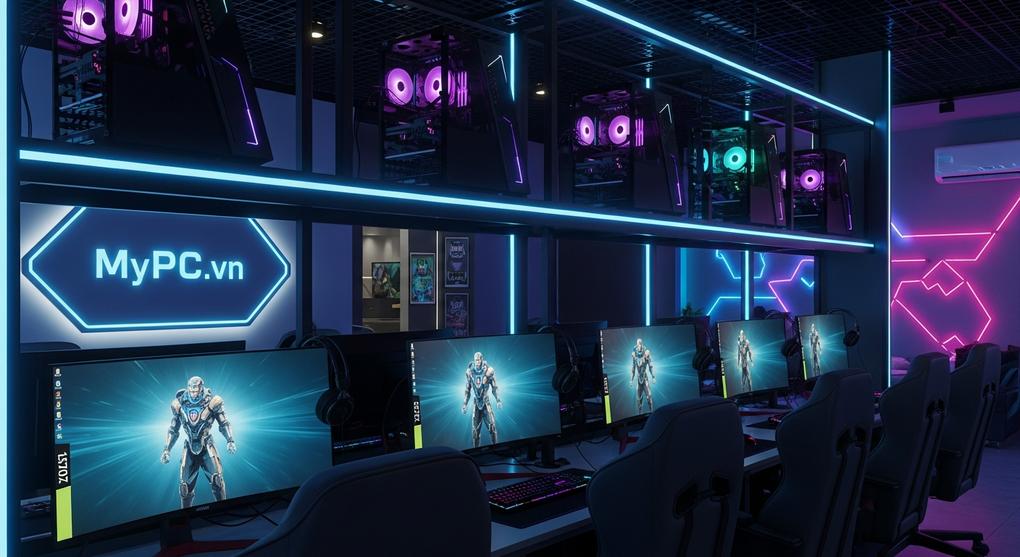 Setup phòng net cao cấp cấu hình khủng Hà Nội 2025