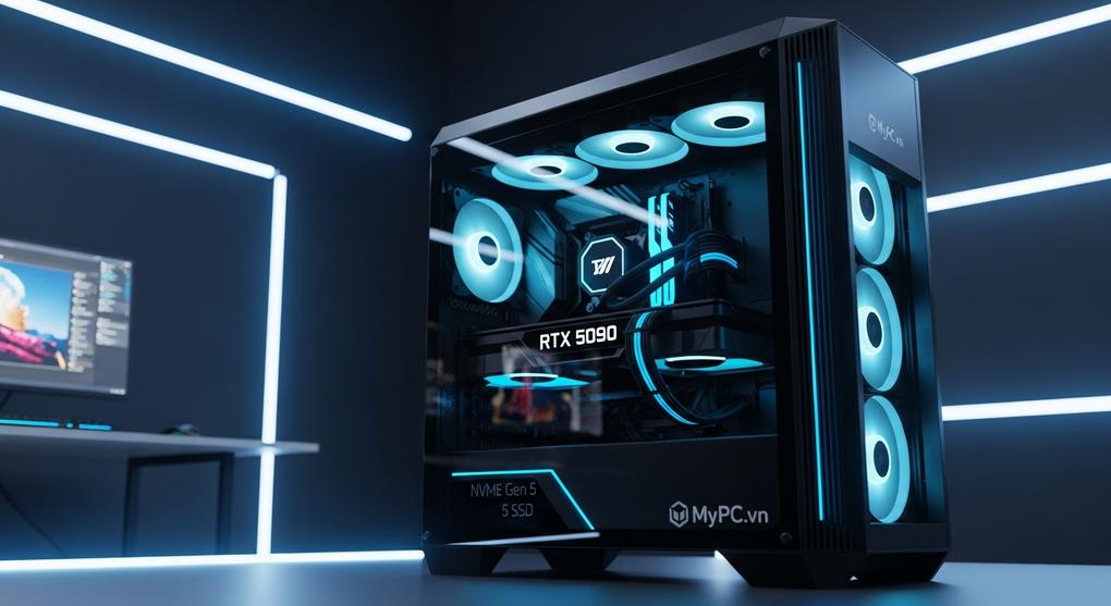 Workstation kiến trúc sư cấu hình RTX 5090 render 3D